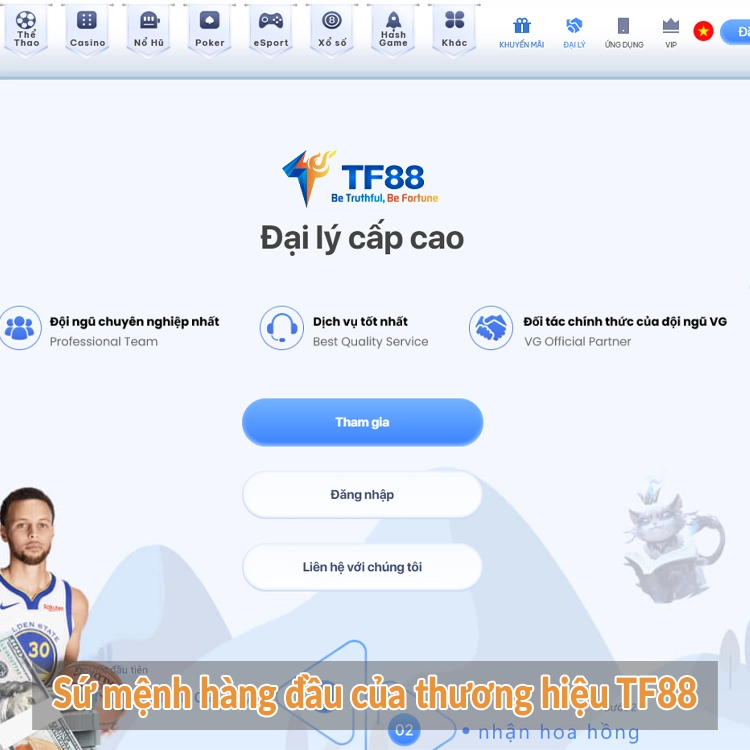 Sứ mệnh hàng đầu của thương hiệu TF88